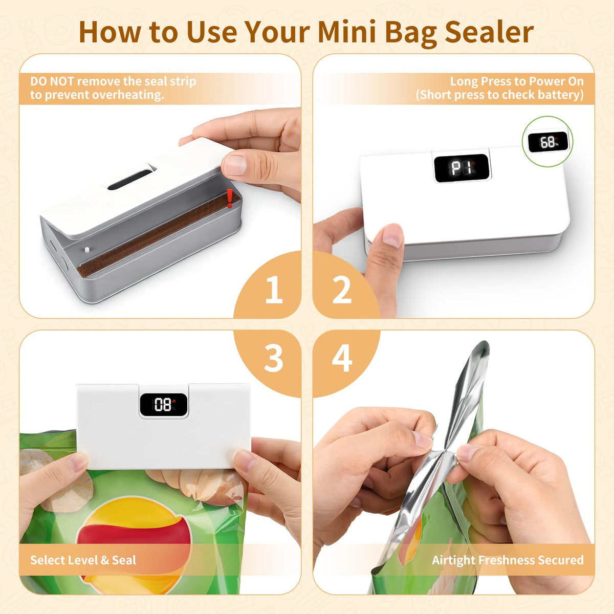 2-in-1 Mini Magnetic Bag Sealer & Cutter – Portable Heat Sealing Machine