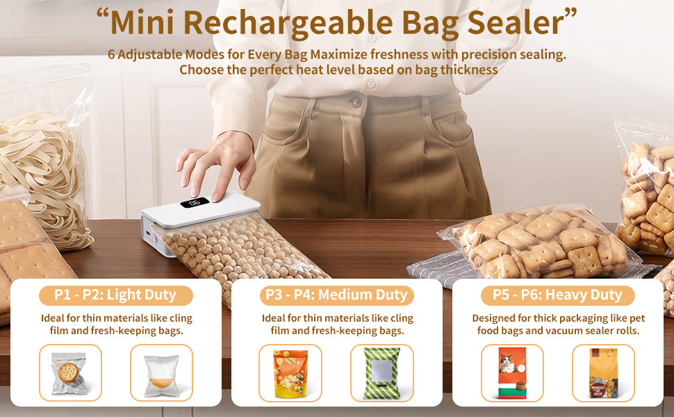2-in-1 Mini Magnetic Bag Sealer & Cutter – Portable Heat Sealing Machine