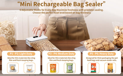 2-in-1 Mini Magnetic Bag Sealer & Cutter – Portable Heat Sealing Machine