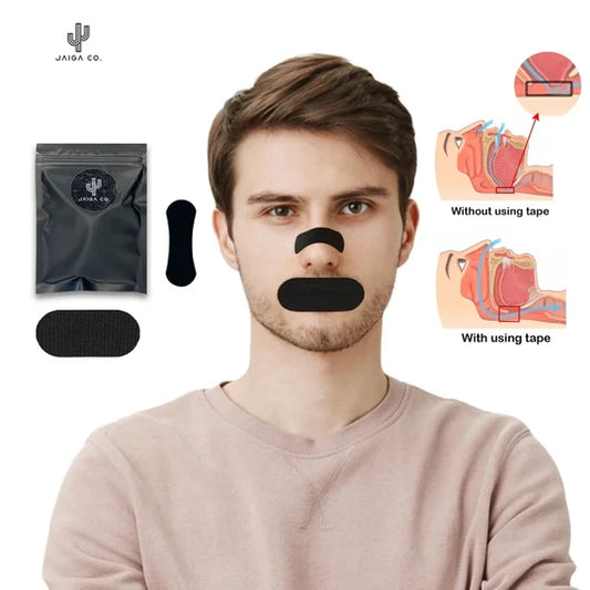 NasoRest™ Sleep Strips – Gentle Mouth Tape for Nighttime Nasal Breathing