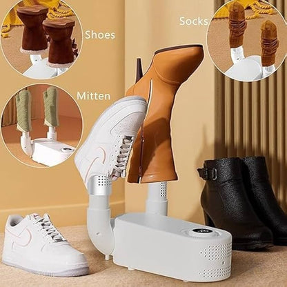 Portable Electric Shoe Dryer & Deodorizer – Fast Drying for Shoes, Boots & Gloves