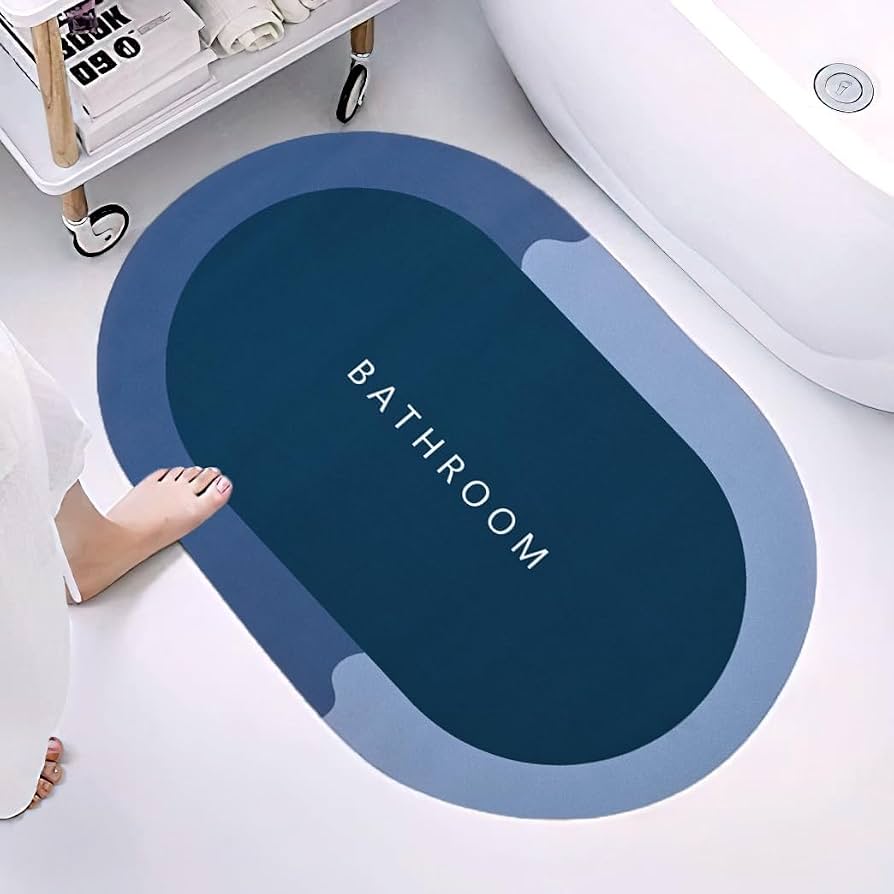 Premium Quick-Dry Bathroom Mat | Soft Absorbent Anti-Slip Bath Rug