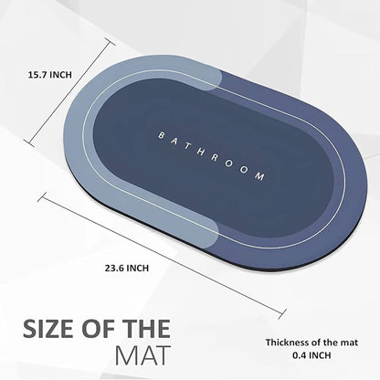 Premium Quick-Dry Bathroom Mat | Soft Absorbent Anti-Slip Bath Rug