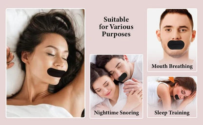 NasoRest™ Sleep Strips – Gentle Mouth Tape for Nighttime Nasal Breathing