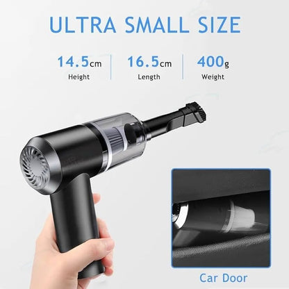 2-in-1 Portable Mini Air Duster & Vacuum Cleaner – Rechargeable Cordless Powerful Cleaning Blower