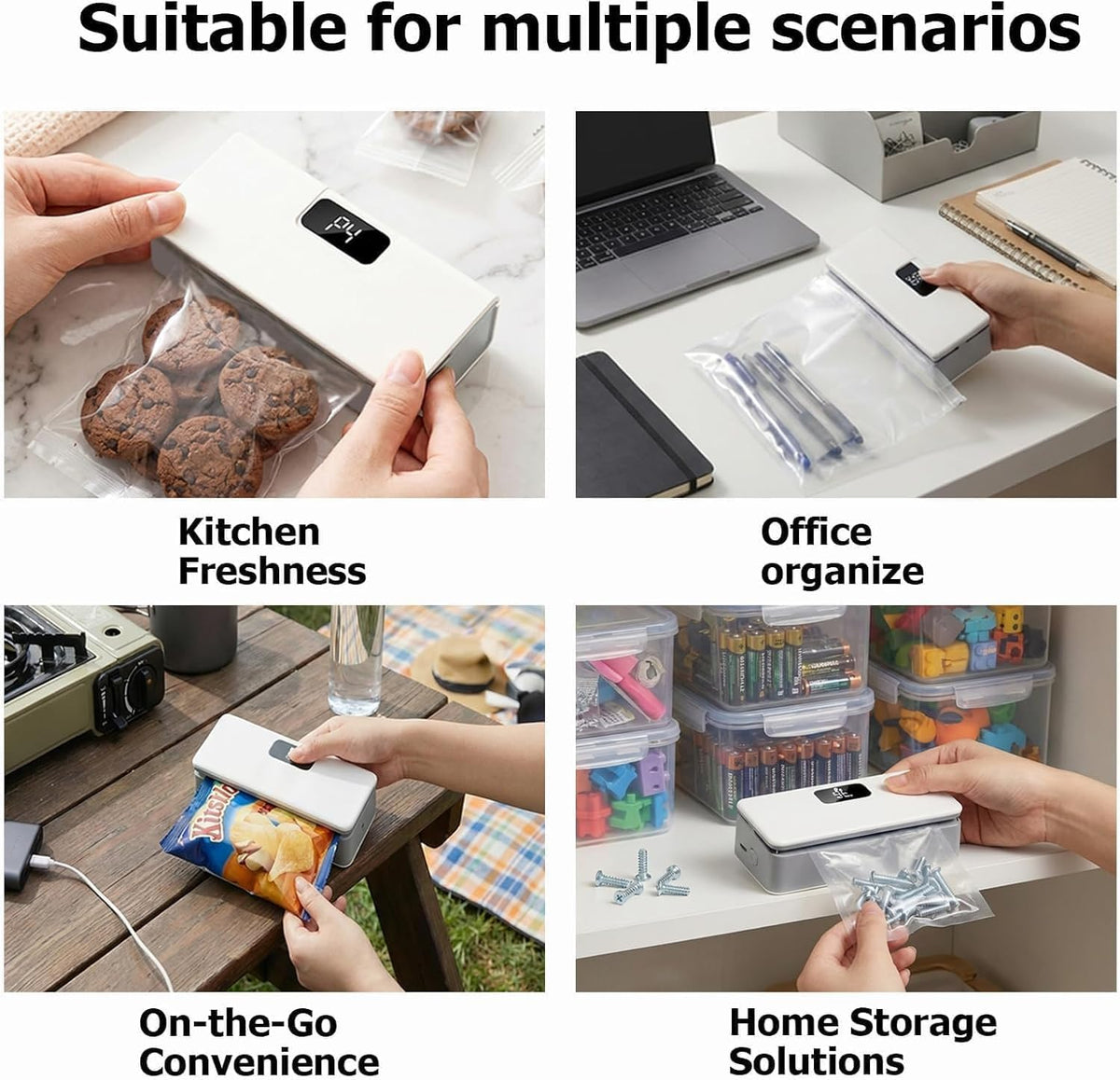 2-in-1 Mini Magnetic Bag Sealer & Cutter – Portable Heat Sealing Machine