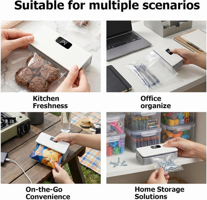 2-in-1 Mini Magnetic Bag Sealer & Cutter – Portable Heat Sealing Machine