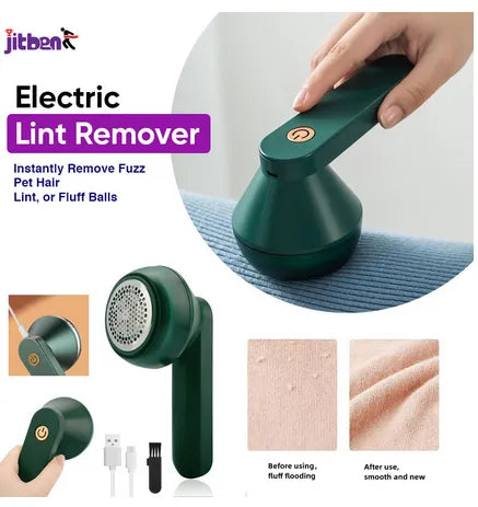 Rechargeable Electric Lint Remover – Portable Fabric Shaver for Clothes, Sweaters & Sofas
