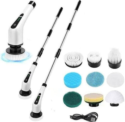 Cordless Electric Spin Scrubber – Rechargeable Power Cleaning Brush for Bathroom, Kitchen & Tiles