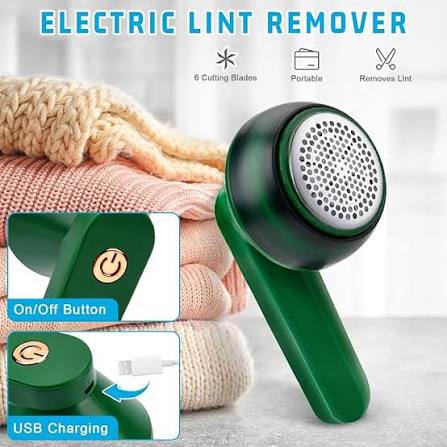 Rechargeable Electric Lint Remover – Portable Fabric Shaver for Clothes, Sweaters & Sofas