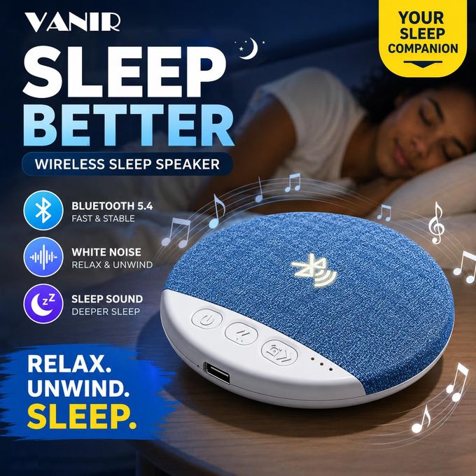 Wireless Pillow Speaker – Comfortable Sleep & Relaxation Audio Speaker