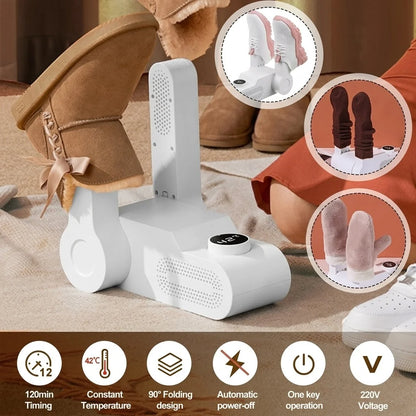 Portable Electric Shoe Dryer & Deodorizer – Fast Drying for Shoes, Boots & Gloves